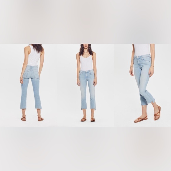 Mother The Insider Crop Step Fray in Fresh Catch Size 26 – High Rise Bootcut - Picture 10 of 14